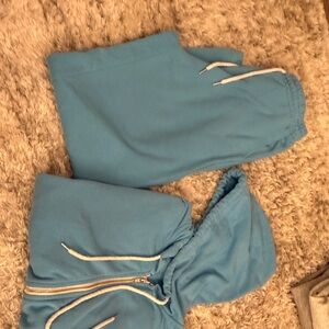 Forever 21 Blue Sweat shirt and sweat pants set